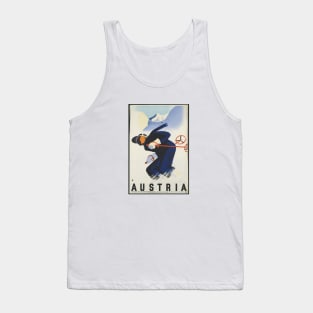 Austria Vintage Ski Poster Tank Top